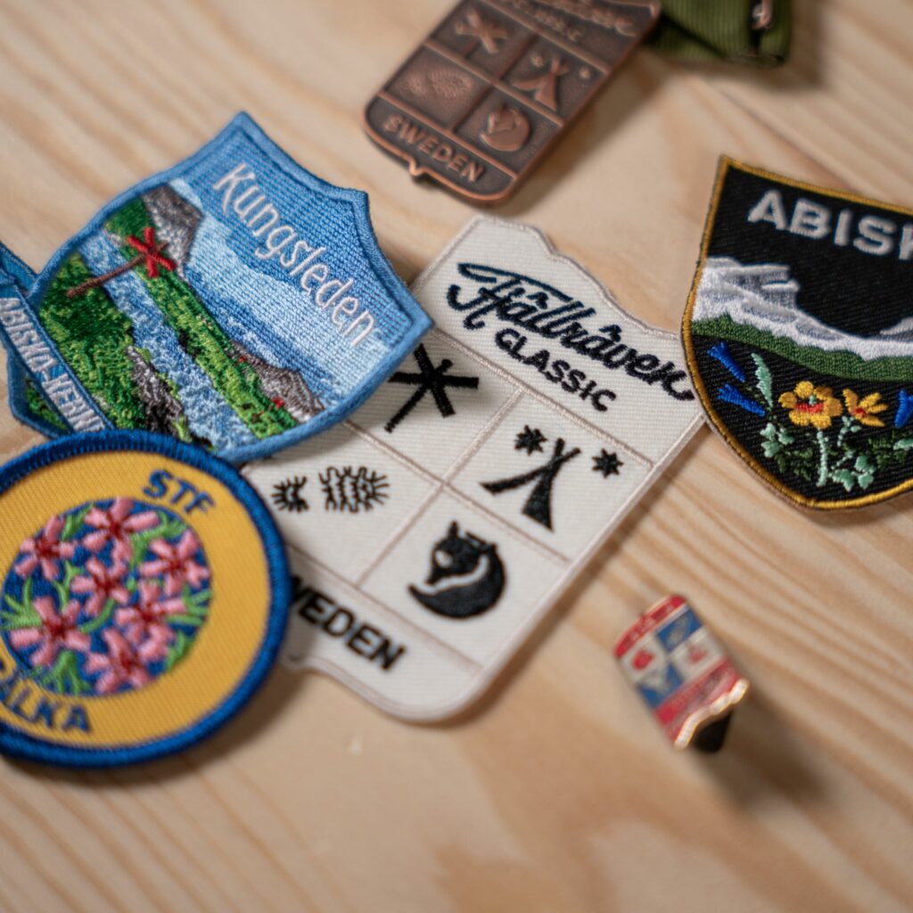 My badges and patches from Fjallraven Classic Sweden