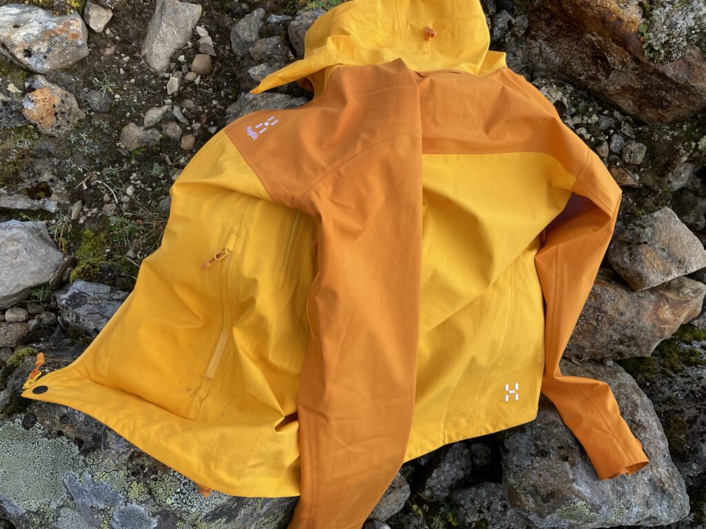 Image of the Haglofs Front Proof Jacket in Yellow