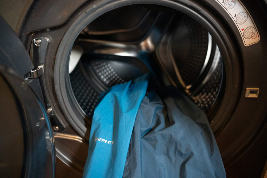 Wash your waterproof jacket in the washing machine