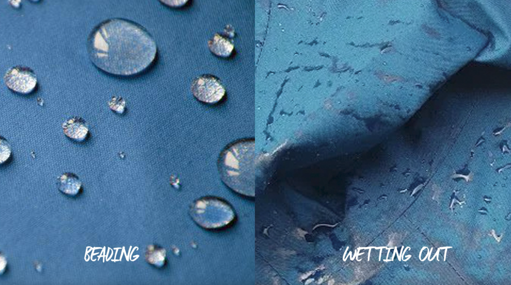 Wash your waterproof jacket - Beading vs wetting out