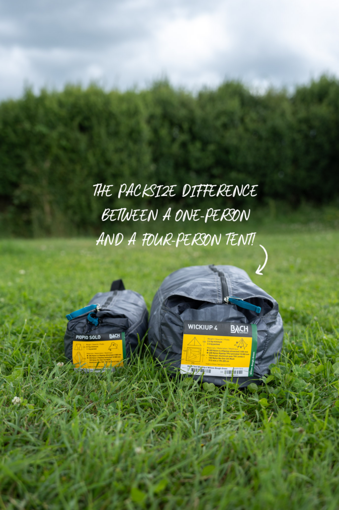 Tent packsize difference