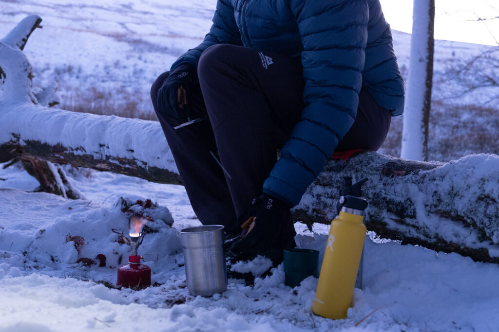 Camping Stove In Winter
