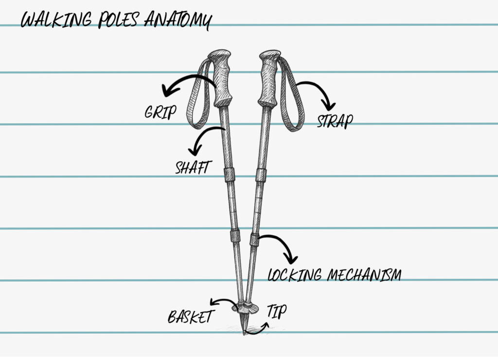 walking poles anatomy