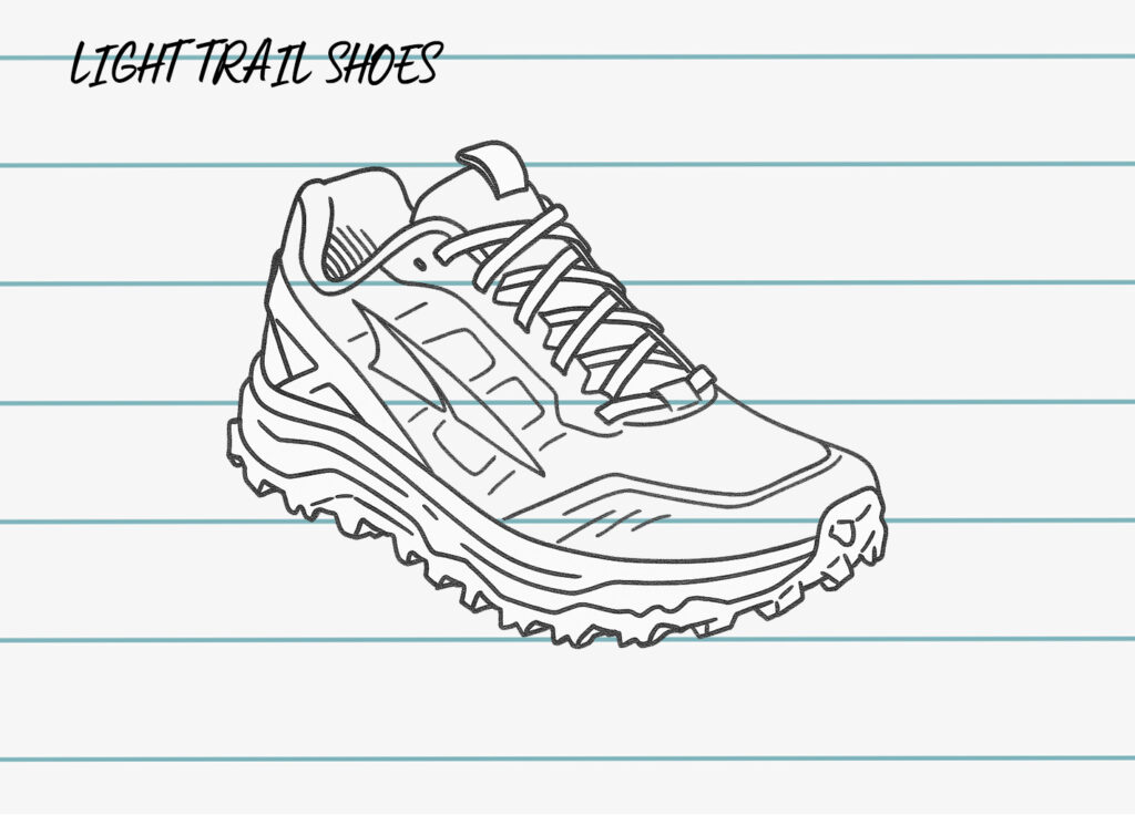 light trail running shoes example