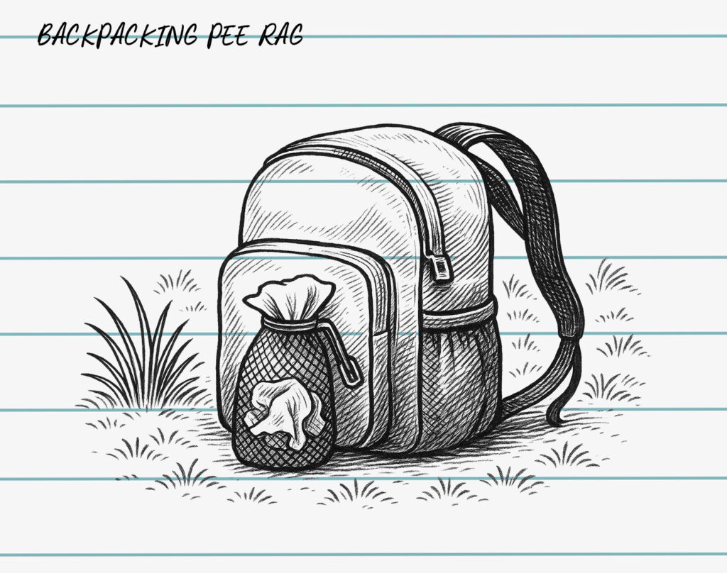 backpacking pee rag
