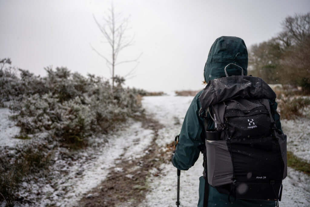 Trail Running and Fast Hiking Through Winter: waterproof shell