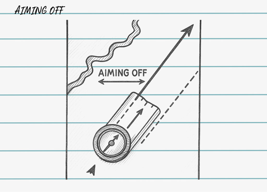 how to navigate safely in winter: aiming off