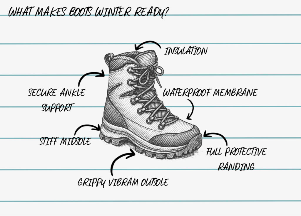 winter boot anatomy