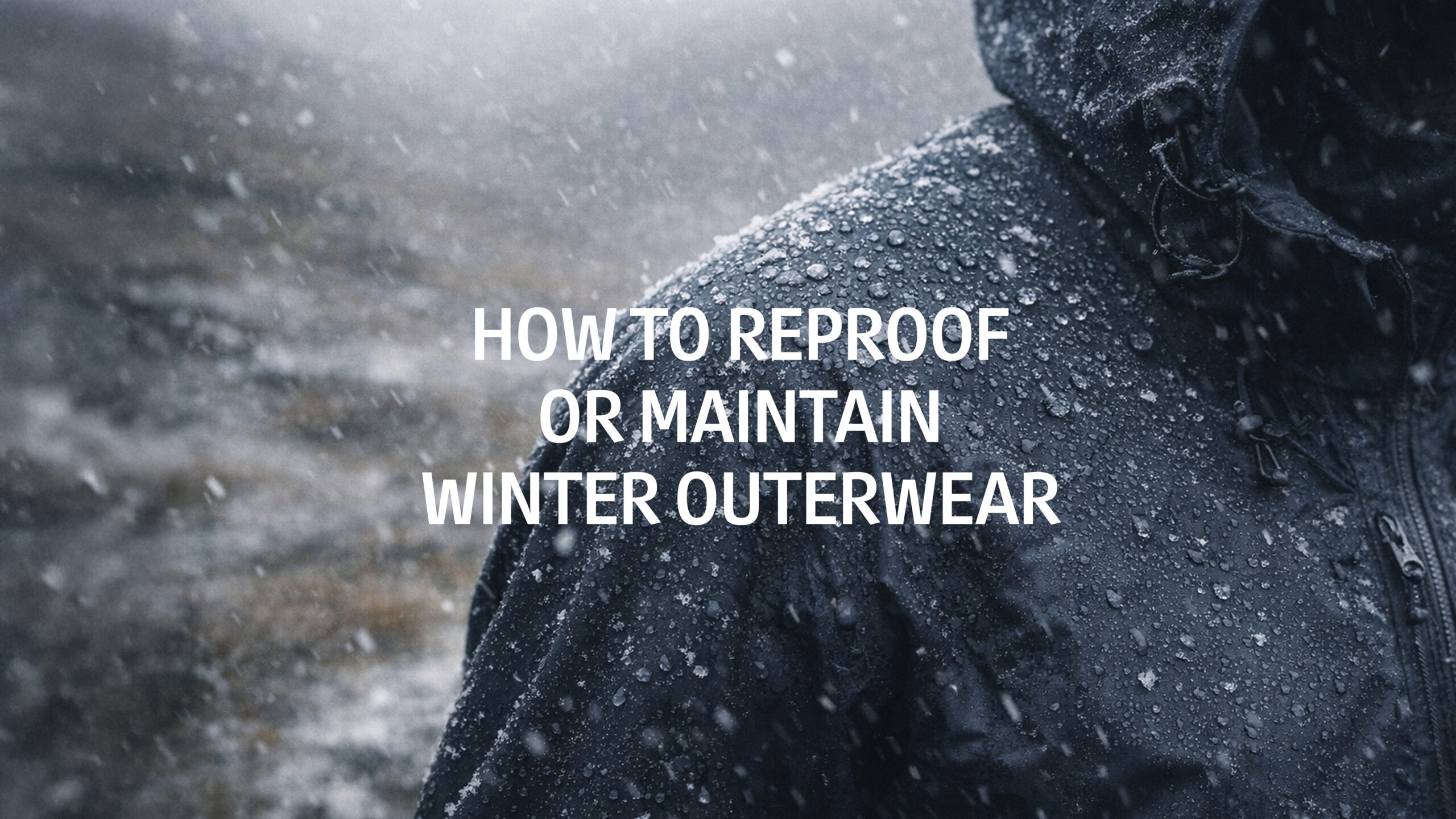 how to reproof or maintain winter outerwear