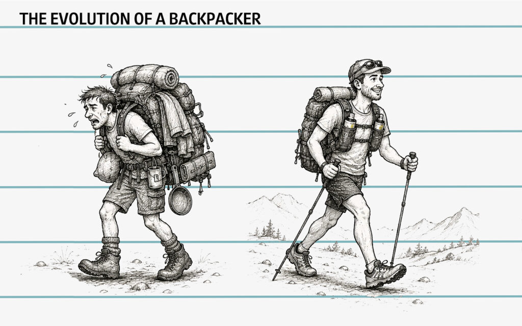 the evolution of the backpacker: backpacker vs fastpacker
