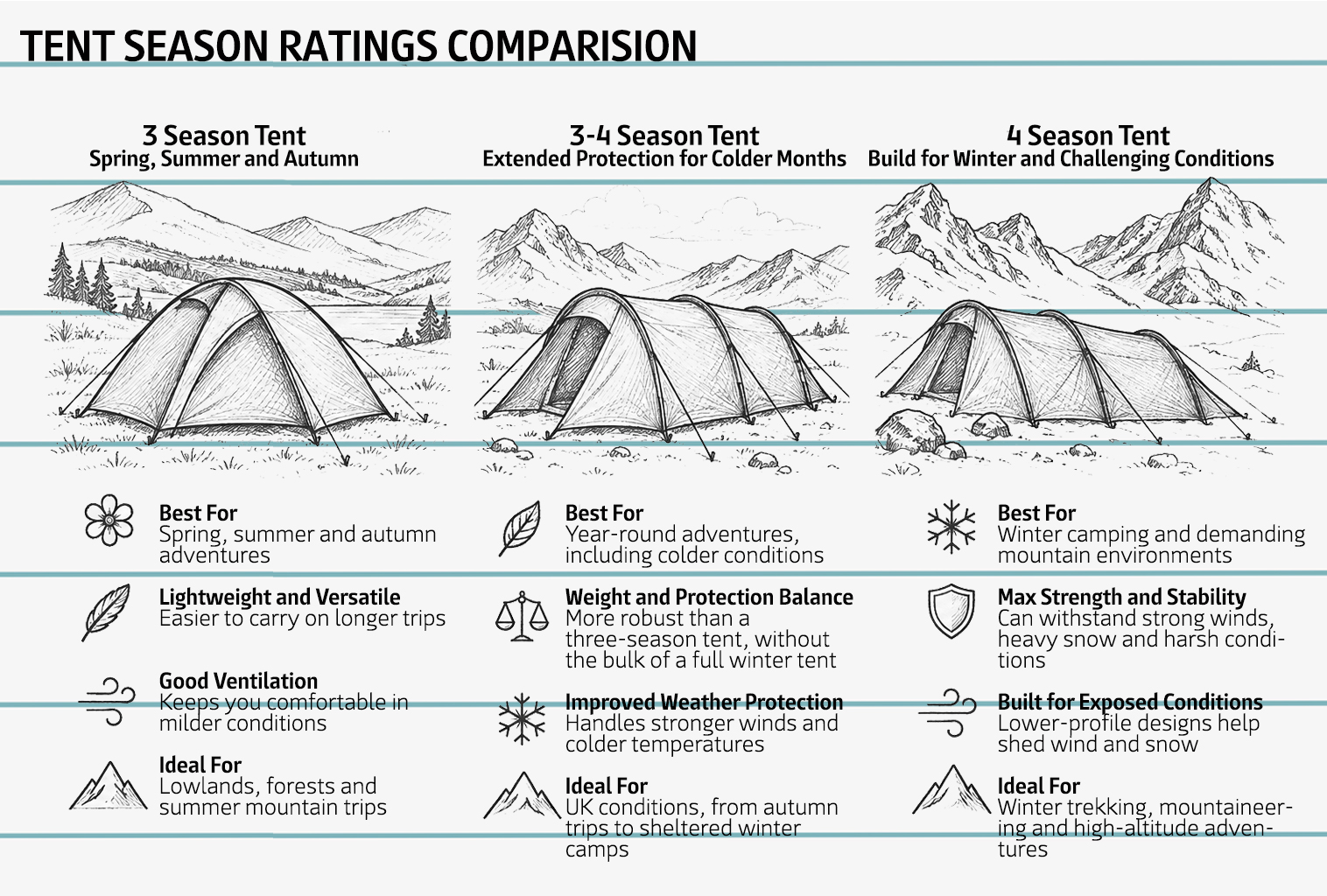 tent season ratings comaprision