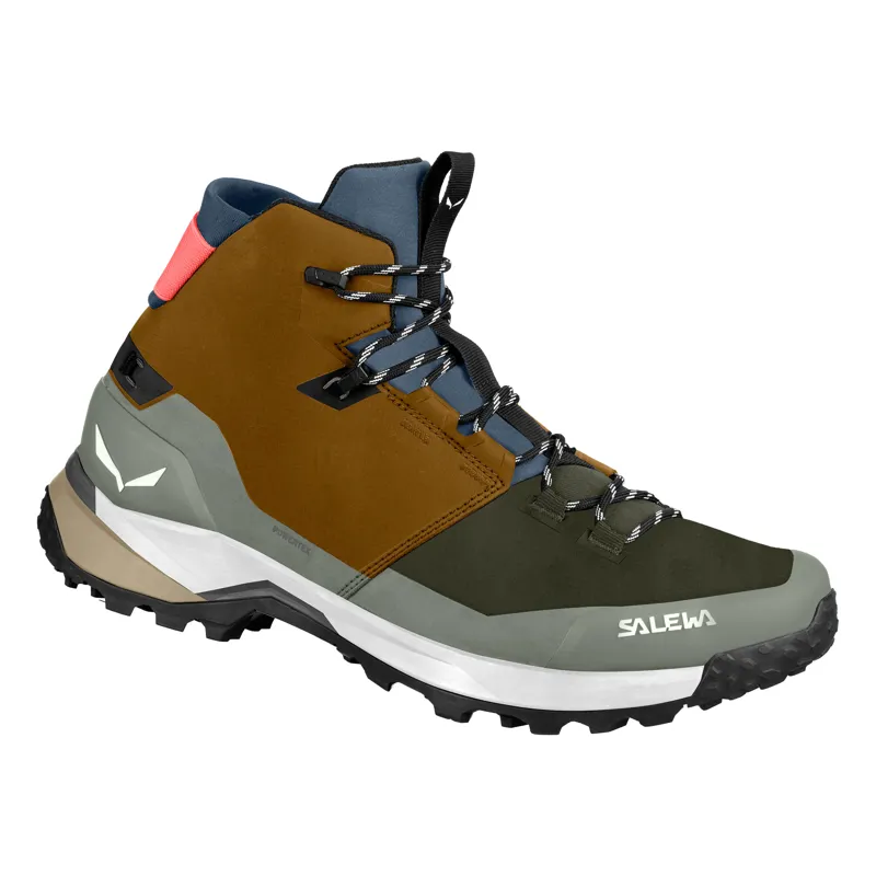 Salewa Men's Puez Mid PTX Boots Golden Brown/Shadow RECALL