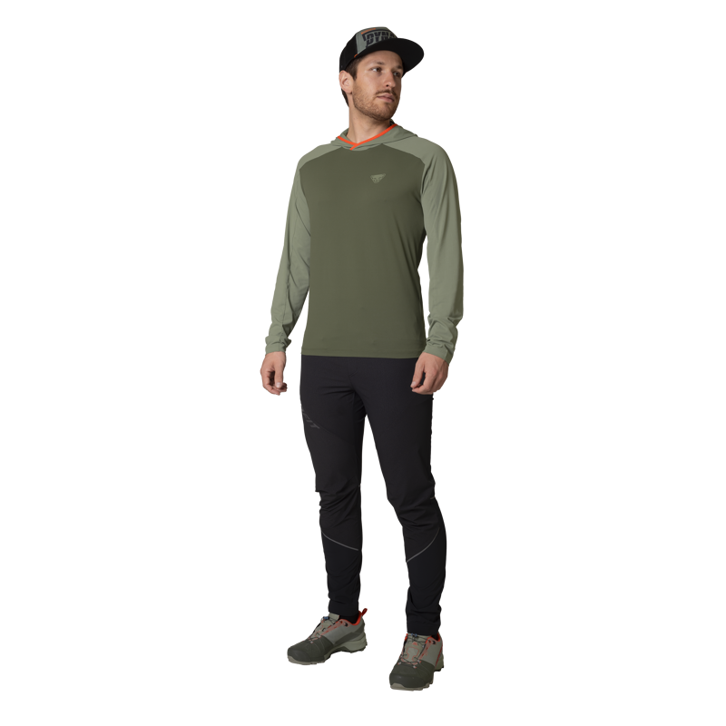 Dynafit Men's Traverse Sun Hoodie Sage-1