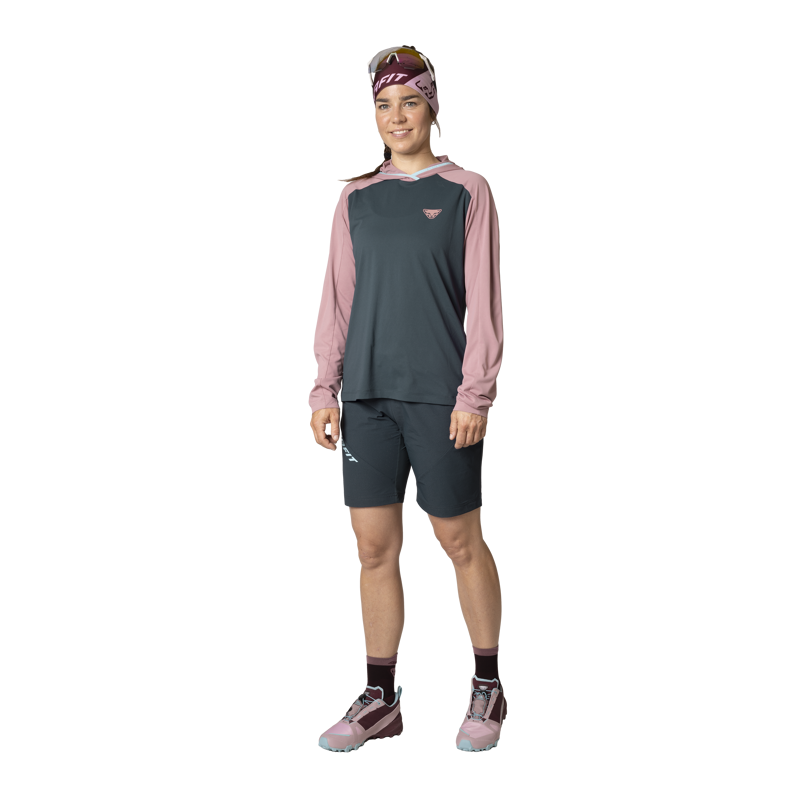 Dynafit Women's Traverse Sun Hoodie Mokarosa-1