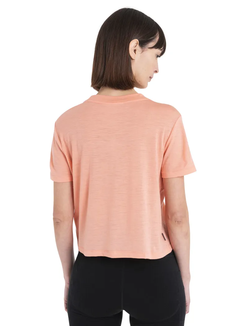 Icebreaker Women's Merino 150 Tech Lite SS Crop Tee Glow-5