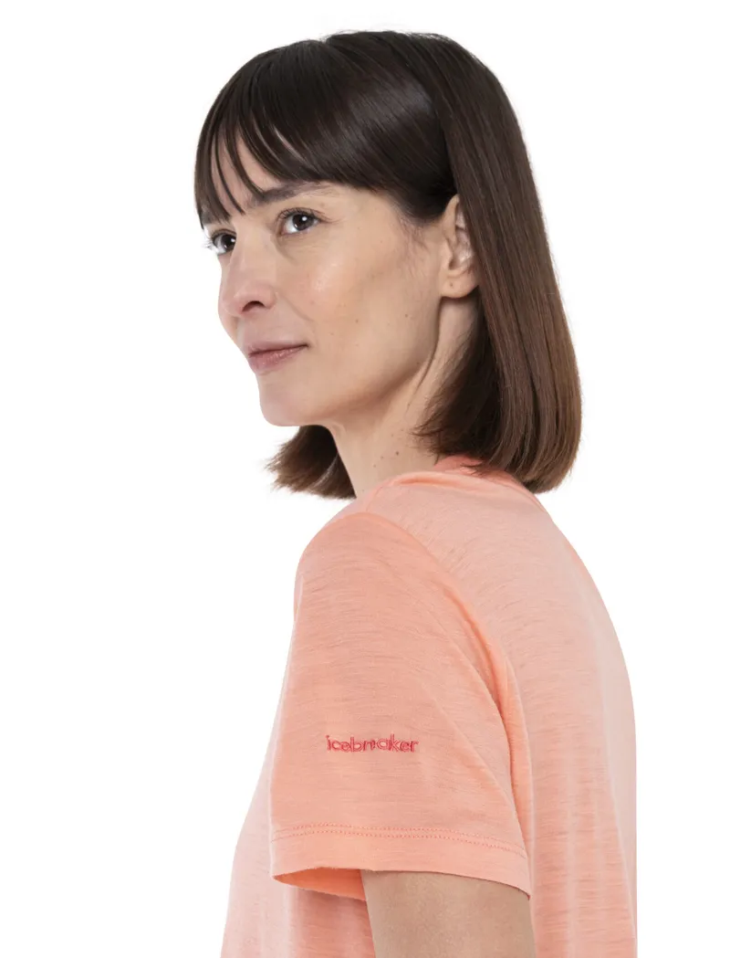 Icebreaker Women's Merino 150 Tech Lite SS Crop Tee Glow-2