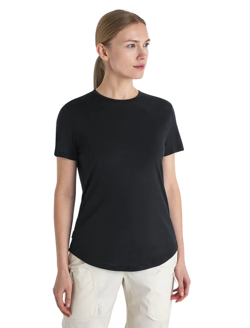 Icebreaker Women's Merino 125 Cool-Lite Sphere III SS Tee Black-1