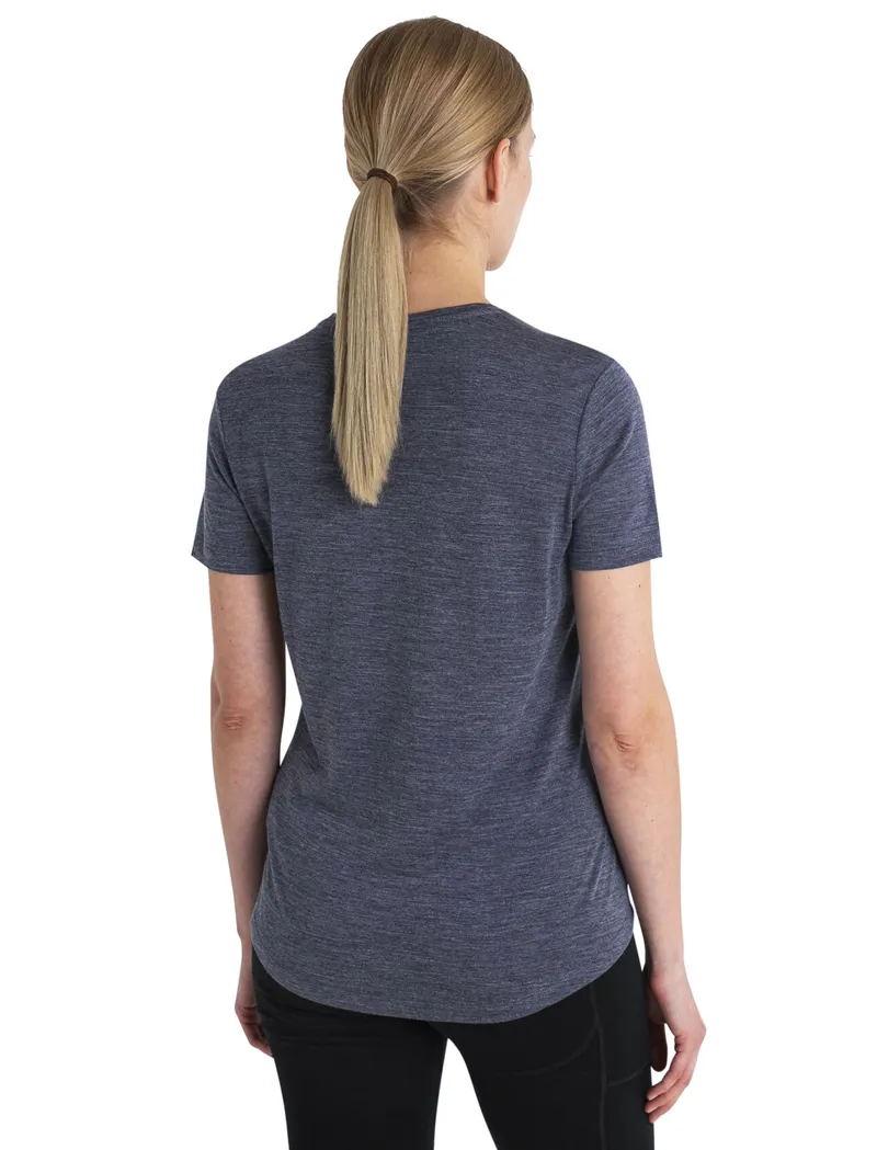 Icebreaker Women's Merino 125 Cool-Lite Sphere III SS Tee Navy Heather-2