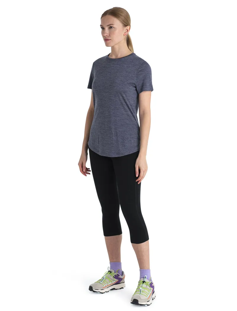 Icebreaker Women's Merino 125 Cool-Lite Sphere III SS Tee Navy Heather-3