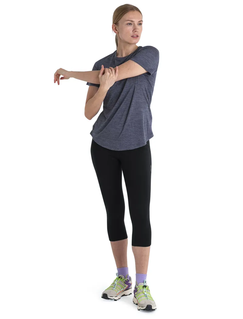 Icebreaker Women's Merino 125 Cool-Lite Sphere III SS Tee Navy Heather-4