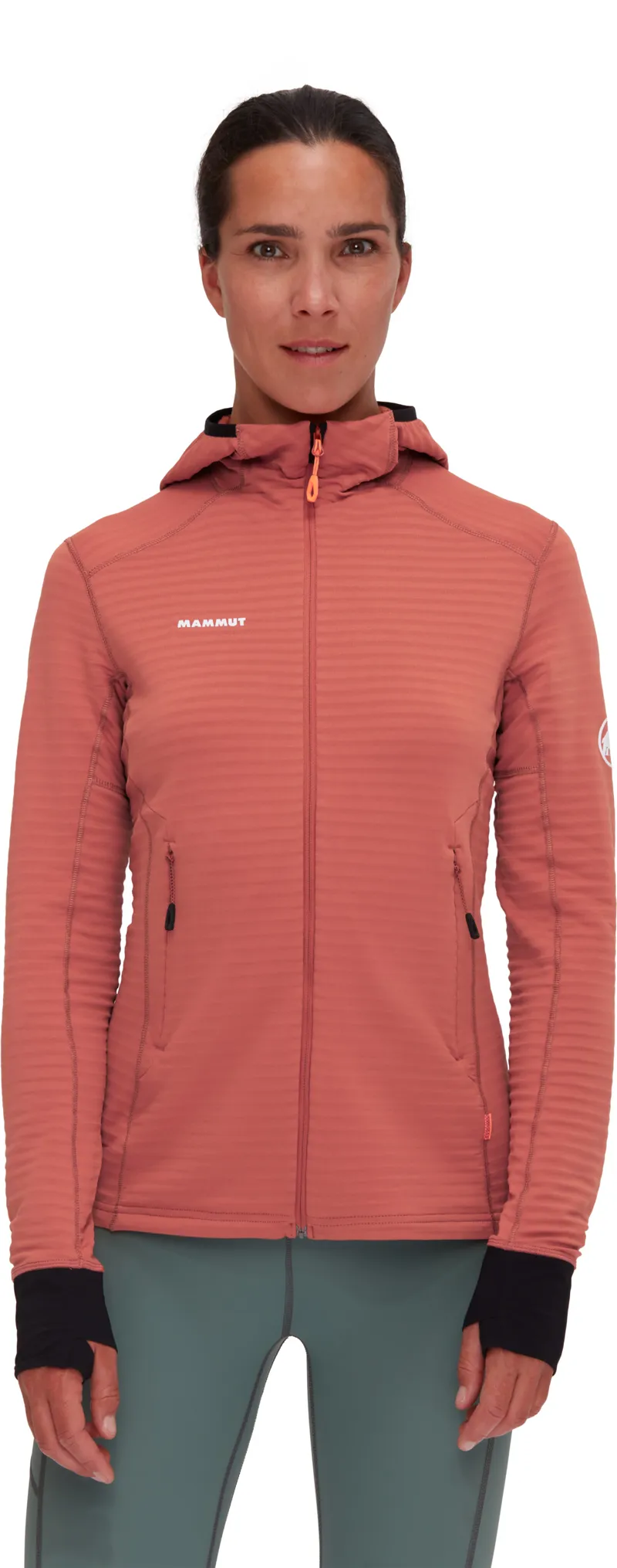 Mammut Women's Taiss Light ML Hooded Jacket Brick/Black-1