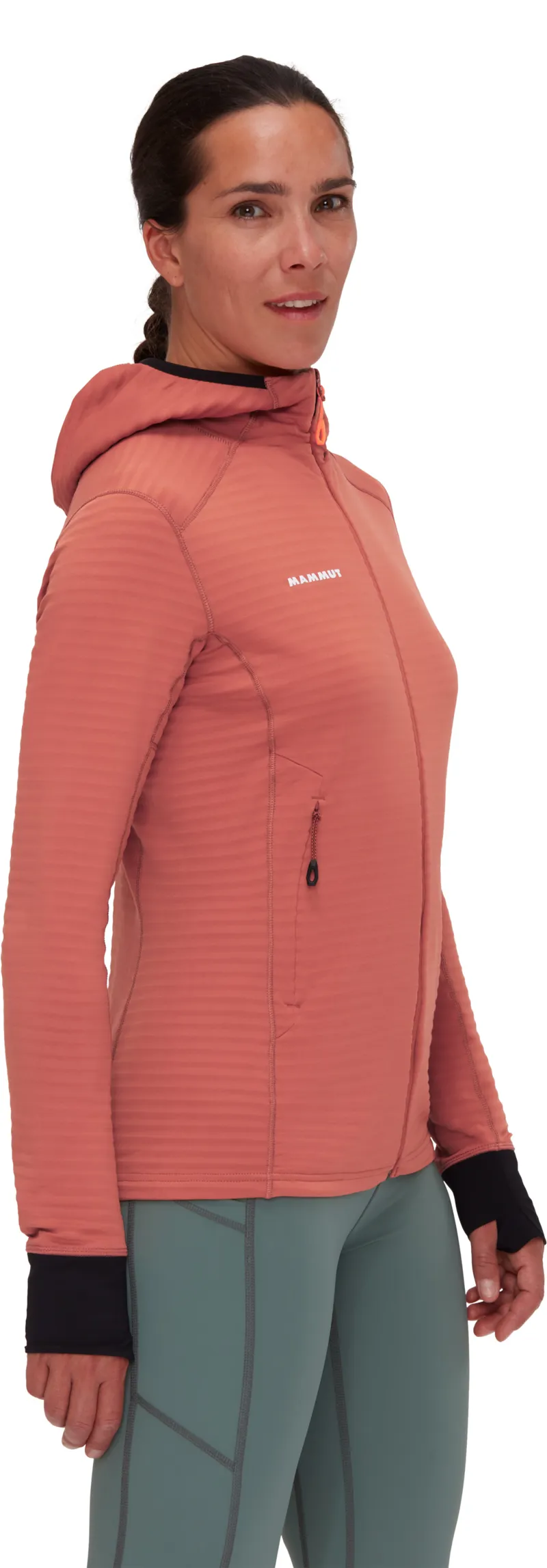 Mammut Women's Taiss Light ML Hooded Jacket Brick/Black-3