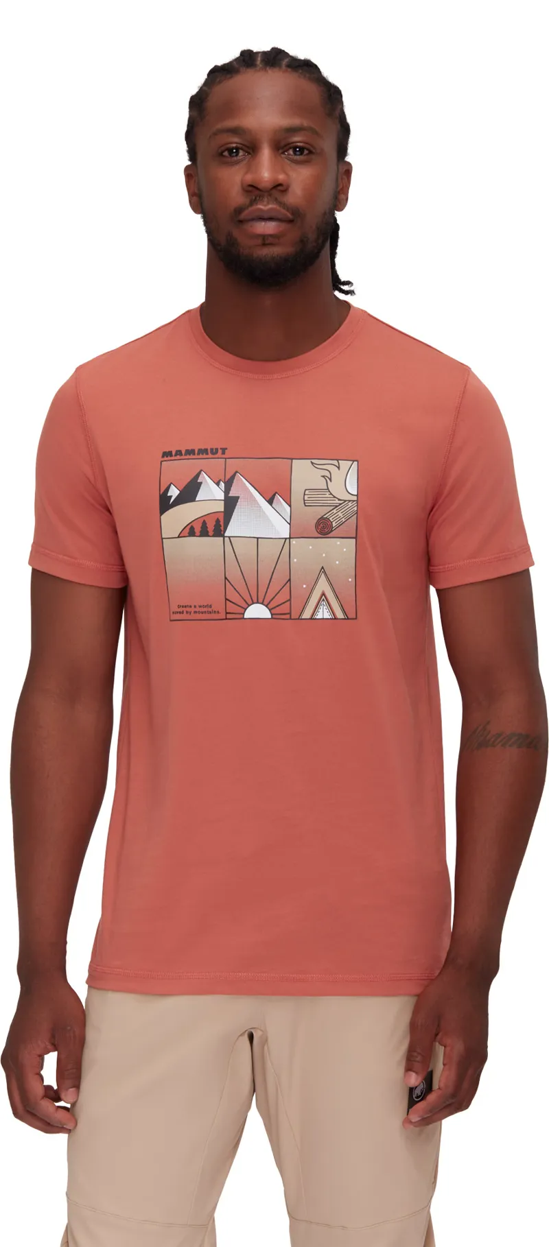 Mammut Men's Mammut Core Outdoor T-Shirt Brick-1