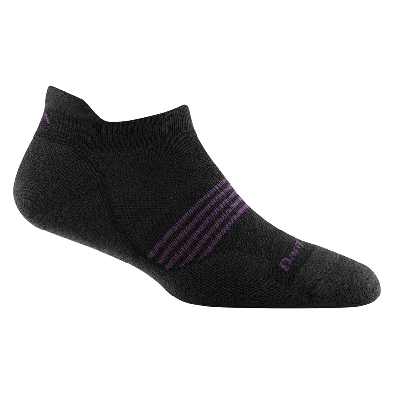 Darn Tough Women's Element No Show Tab Lightweight Running Socks Black