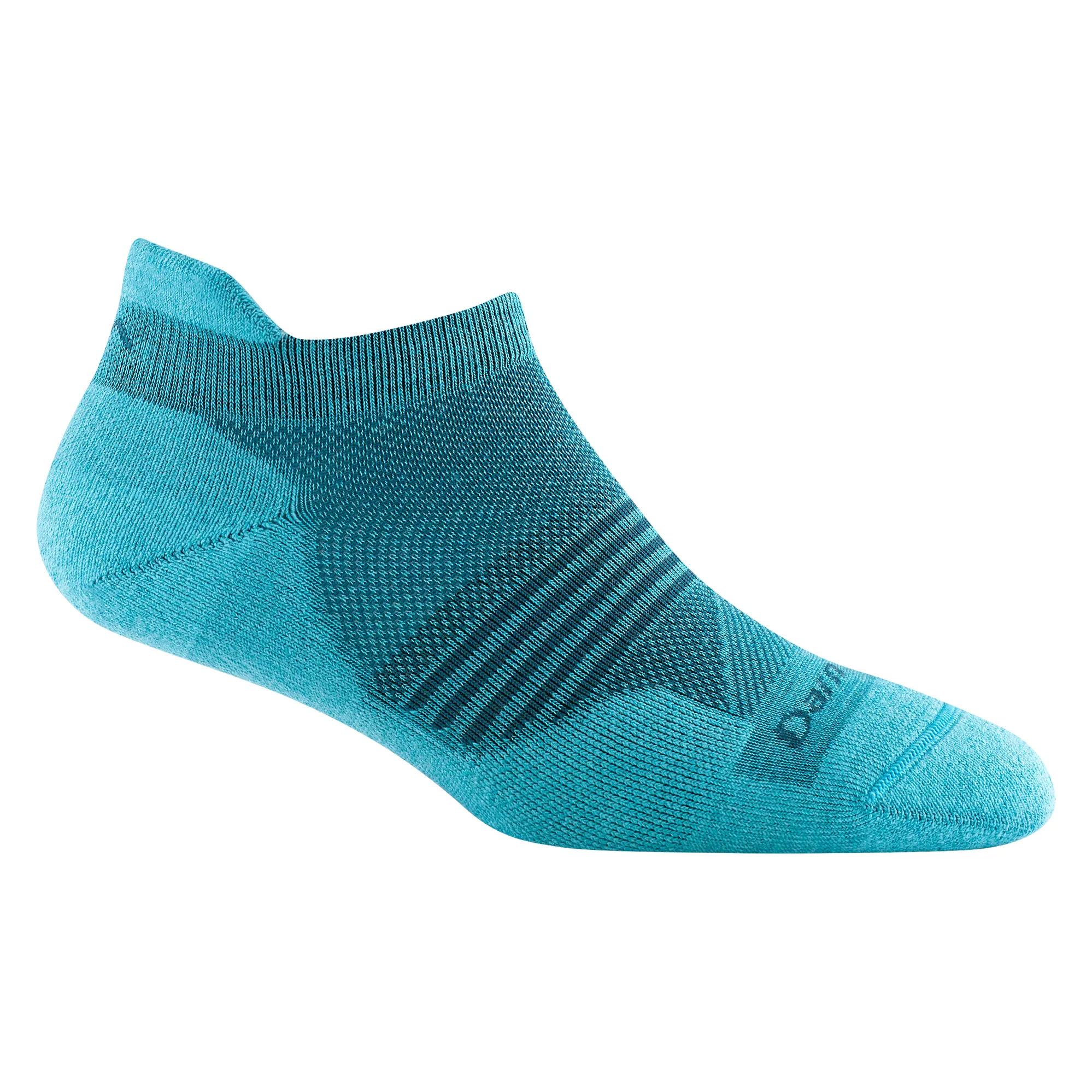 Darn Tough Women's Element No Show Tab Lightweight Running Socks Cyan
