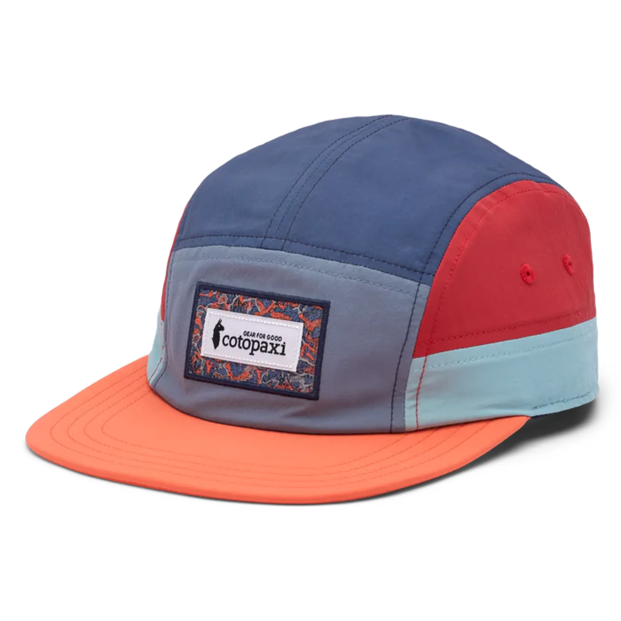 Cotopaxi Altitude Tech 5 Panel Hat Tempest Hot Punch