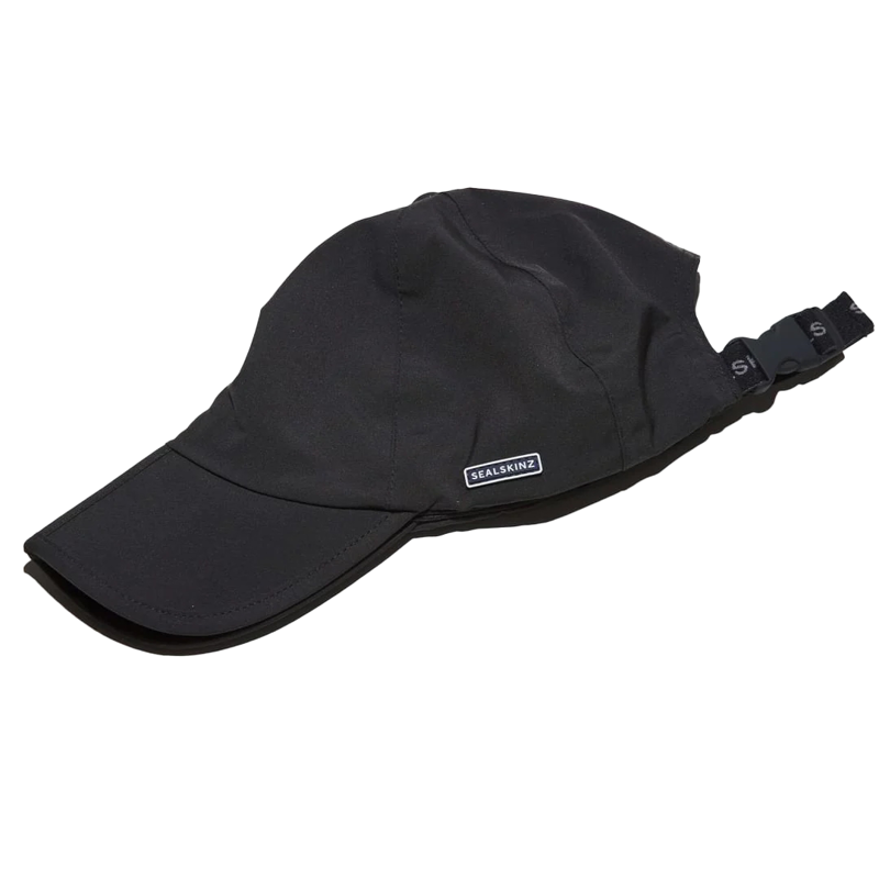 Sealskinz Salle Mens Waterproof Foldable Peak Cap Black-1