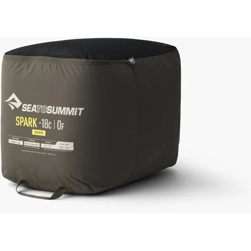Sea to Summit Spark -18C/0F Long Sleeping Bag Grey-5