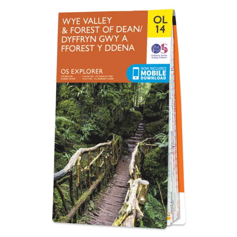 OS Explorer Map OL14 Wye Valley and Forest of Dean