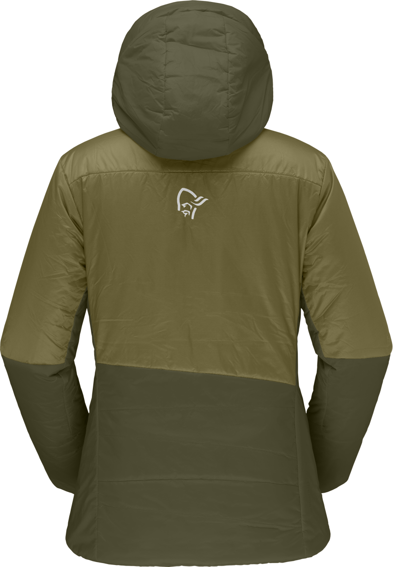 Norrona Women's Falketind Thermo60 Hood Jacket Olive-2