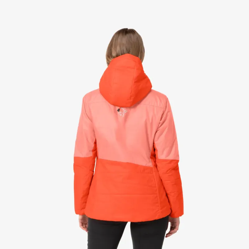 Norrona Women's Falketind Thermo60 Hood Jacket Orange-2