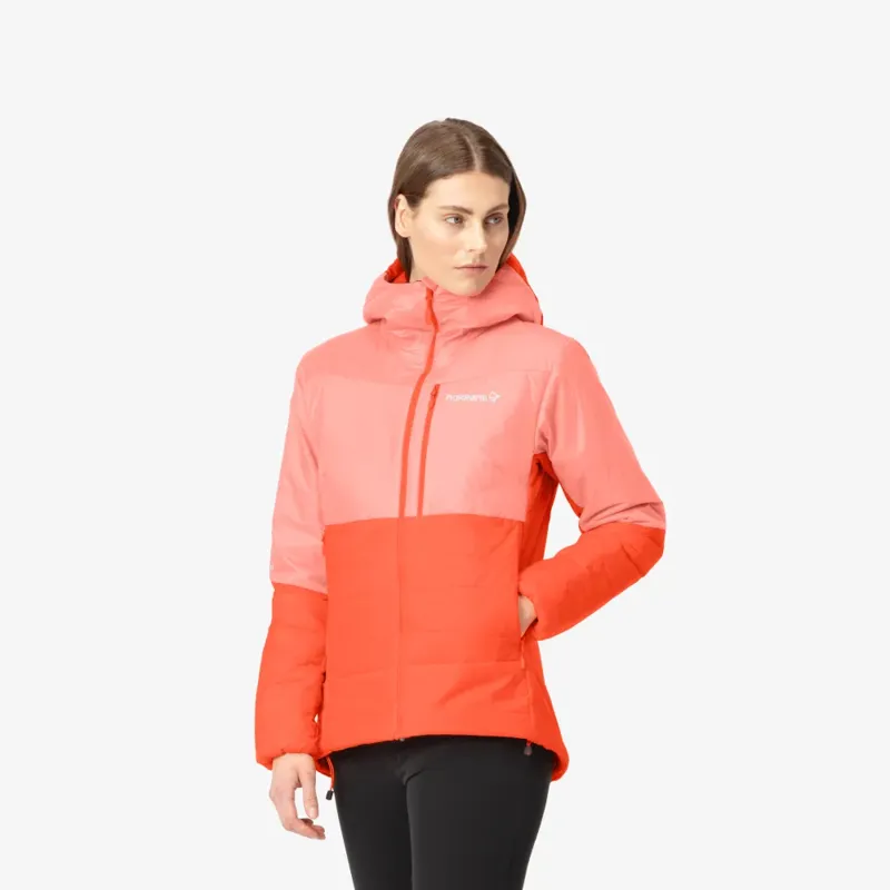 Norrona Women's Falketind Thermo60 Hood Jacket Orange-3