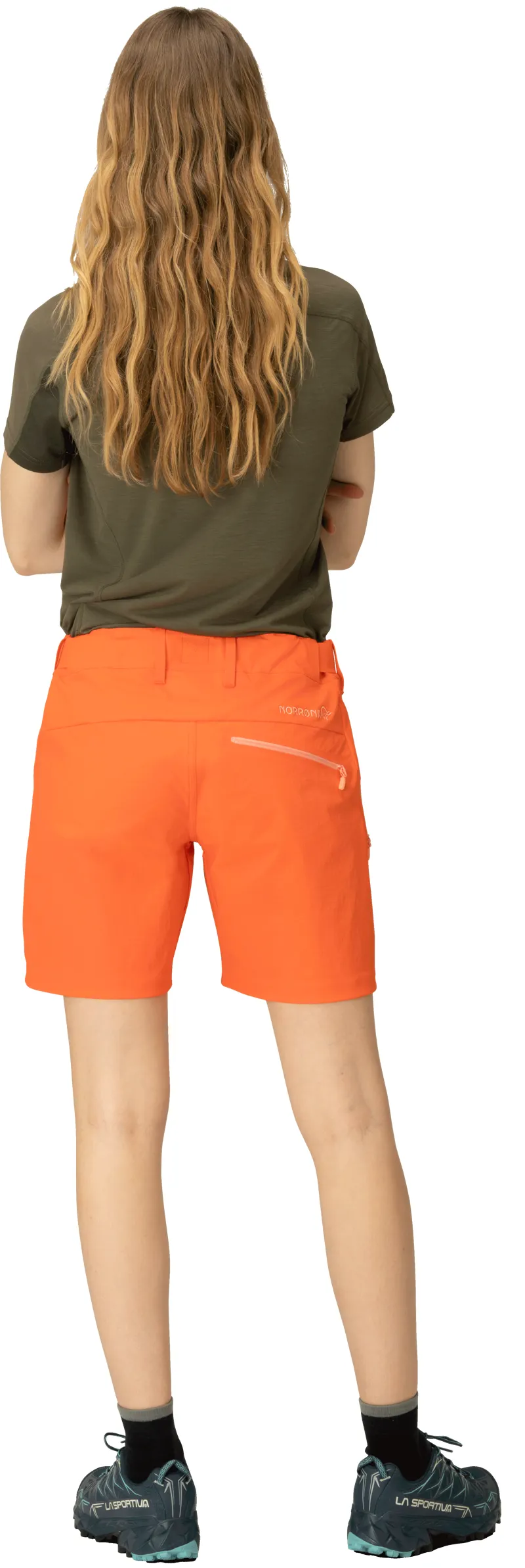 Norrona Women's Falketind Flex1 Shorts Orange-2