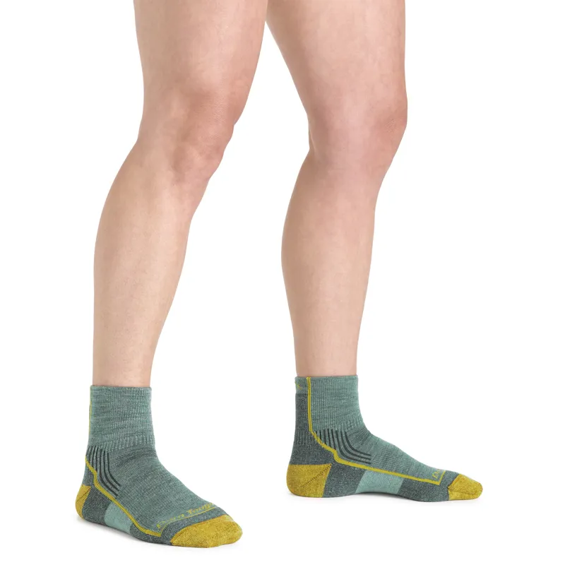 Darn Tough Womens Hiker Quarter Midweight Hiking Socks Sage-1