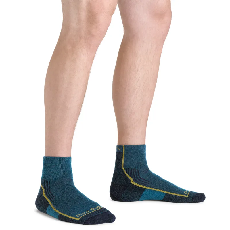 Darn Tough Mens Hiker Sock 1/4 Cushion Dark Teal-1