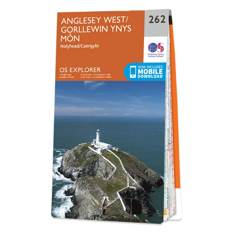 OS Explorer Map 262 Anglesey West
