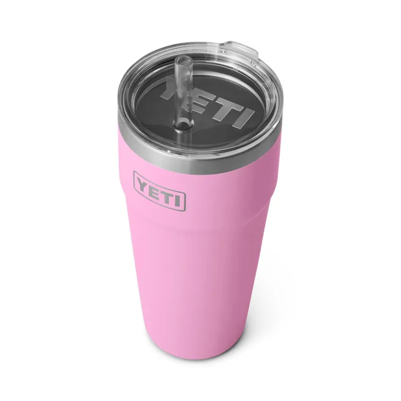 YETI Rambler 26oz Straw Cup Power Pink-2