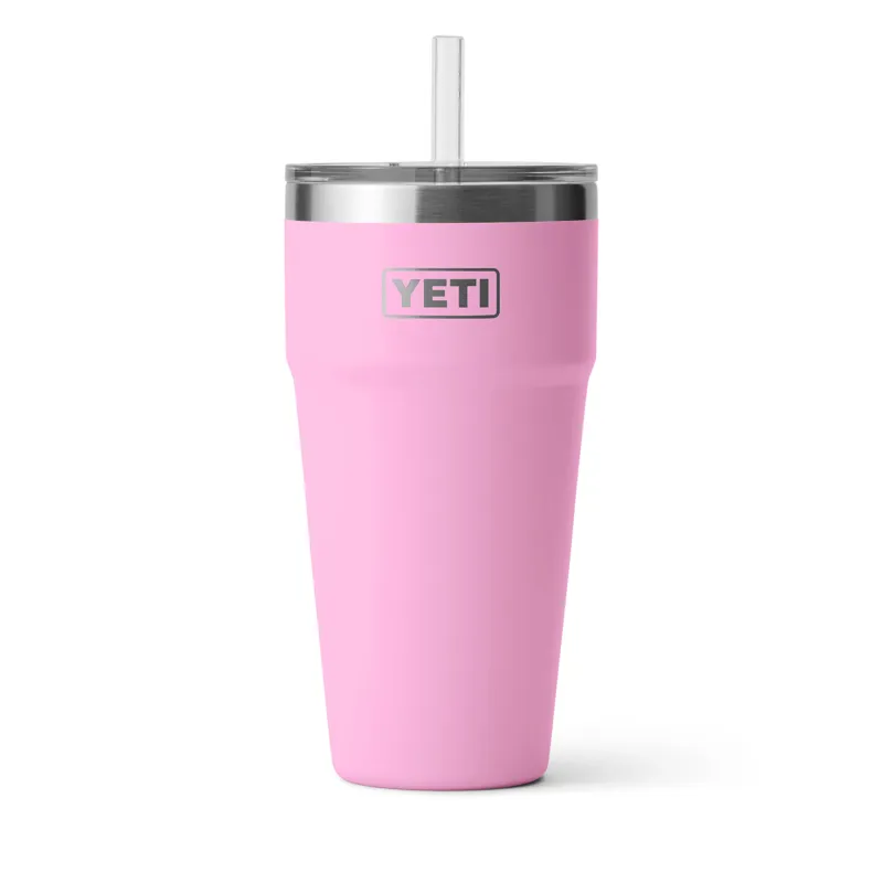 YETI Rambler 26oz Straw Cup Power Pink