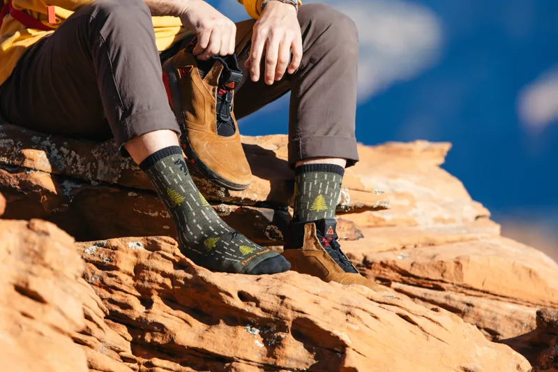 Darn Tough Yarn Goblin Micro Crew Lightweight Hiking Socks Earth-7