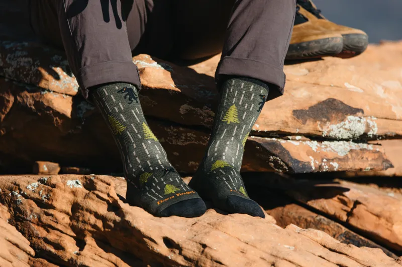 Darn Tough Yarn Goblin Micro Crew Lightweight Hiking Socks Earth-6