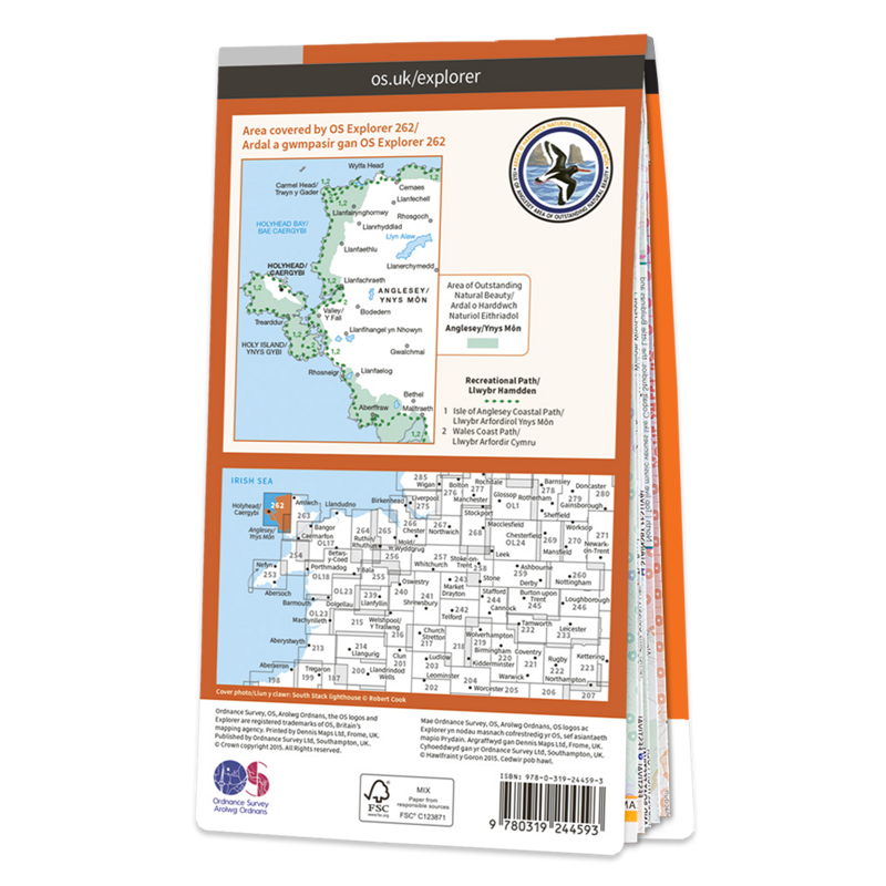 OS Explorer Map 262 Anglesey West-1