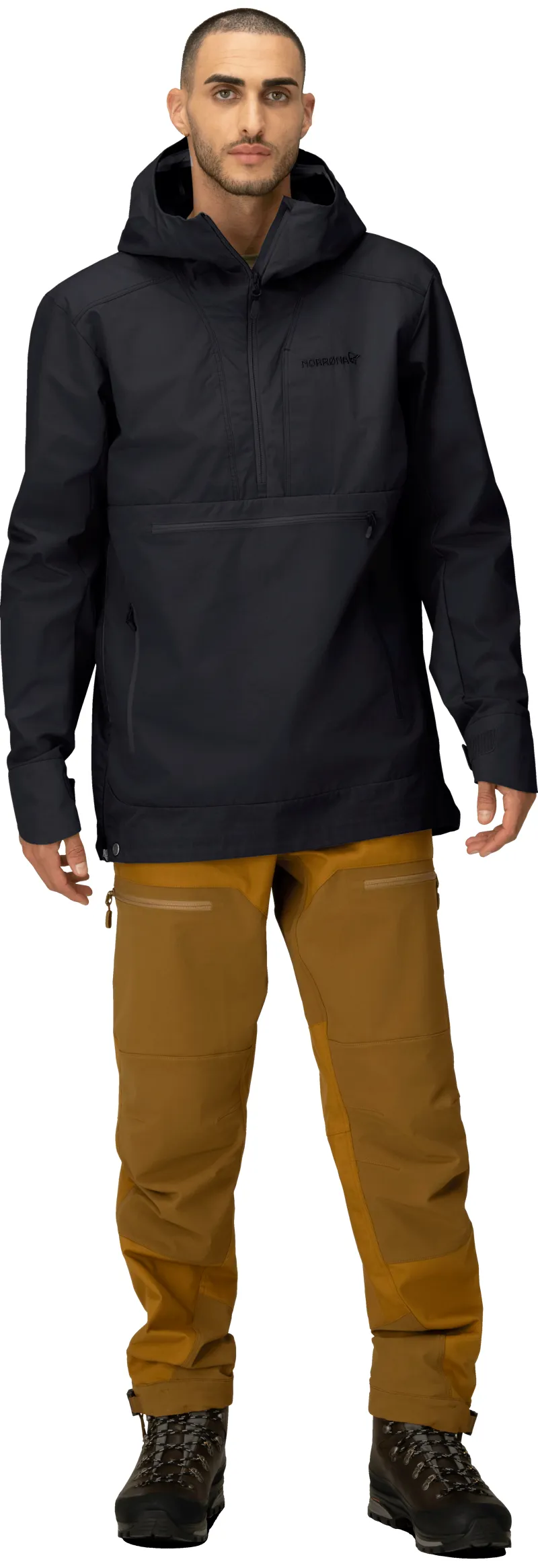 Norrona Men's Femund Cotton Anorak Navy Blazer-3