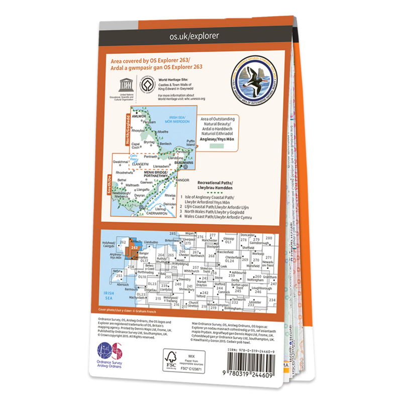 OS Explorer Map 263 Anglesey East-1