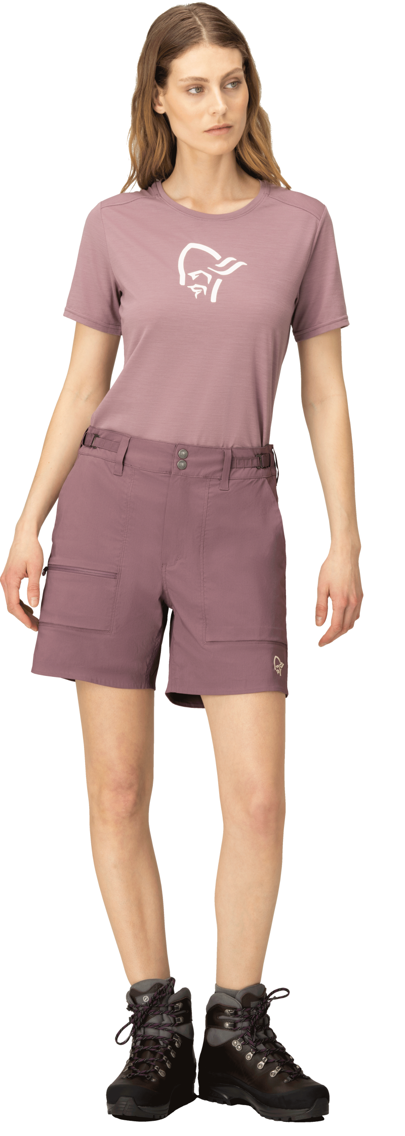 Norrona Women's Femund Light Cotton Short Grape-3