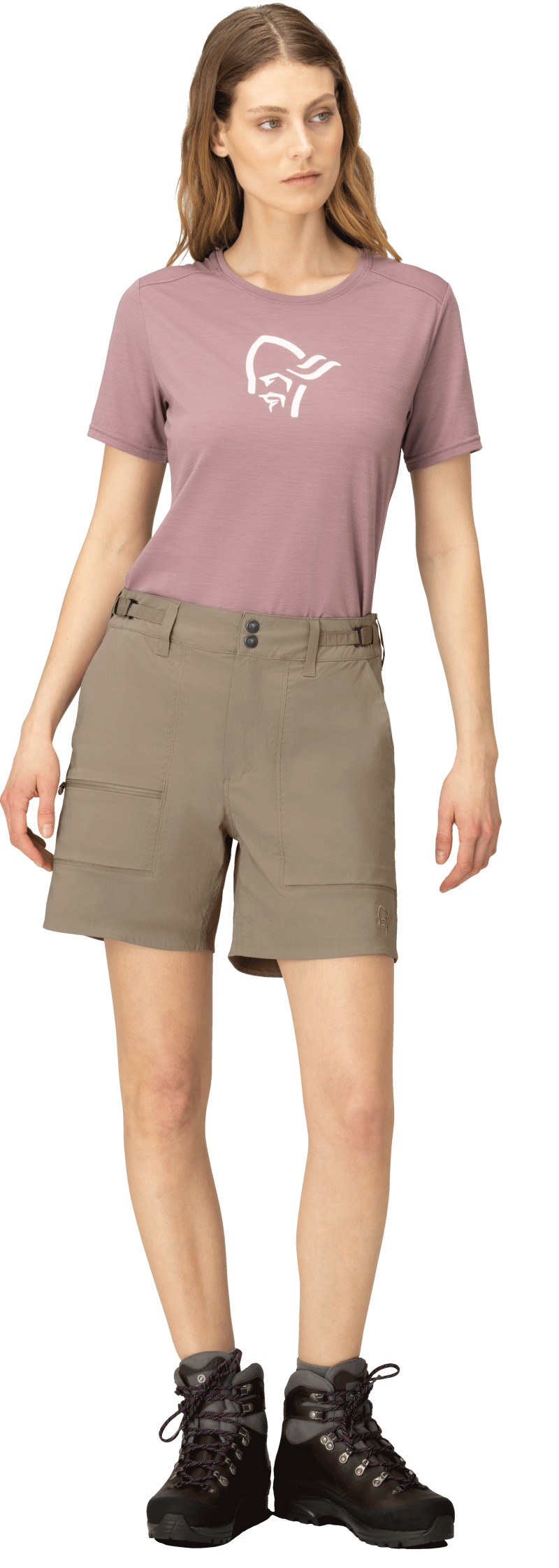 Norrona Women's Femund Light Cotton Shorts Winter Twig-3
