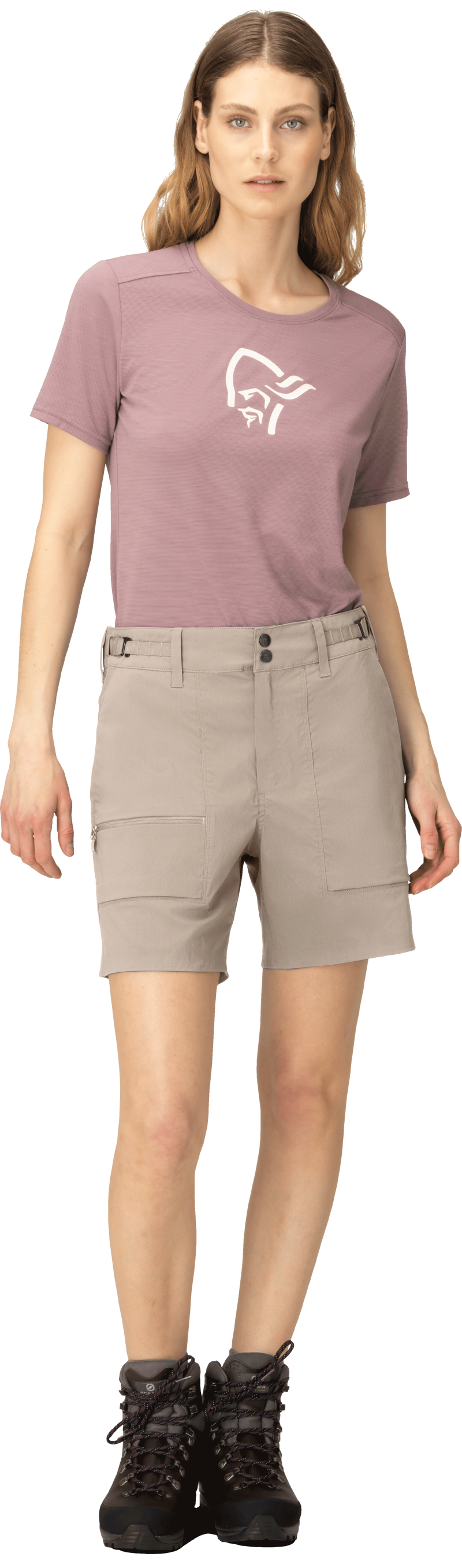 Norrona Women's Femund Light Cotton Shorts Pure Cashmere-3